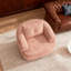 Chaise d'appoint avec structure en métal, chaises de salon rembourrées avec coussins-307276127