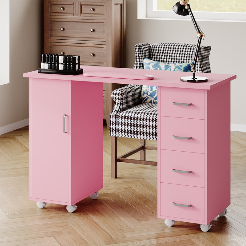 E1-grade Particleboard Makeup Organiser, Pink