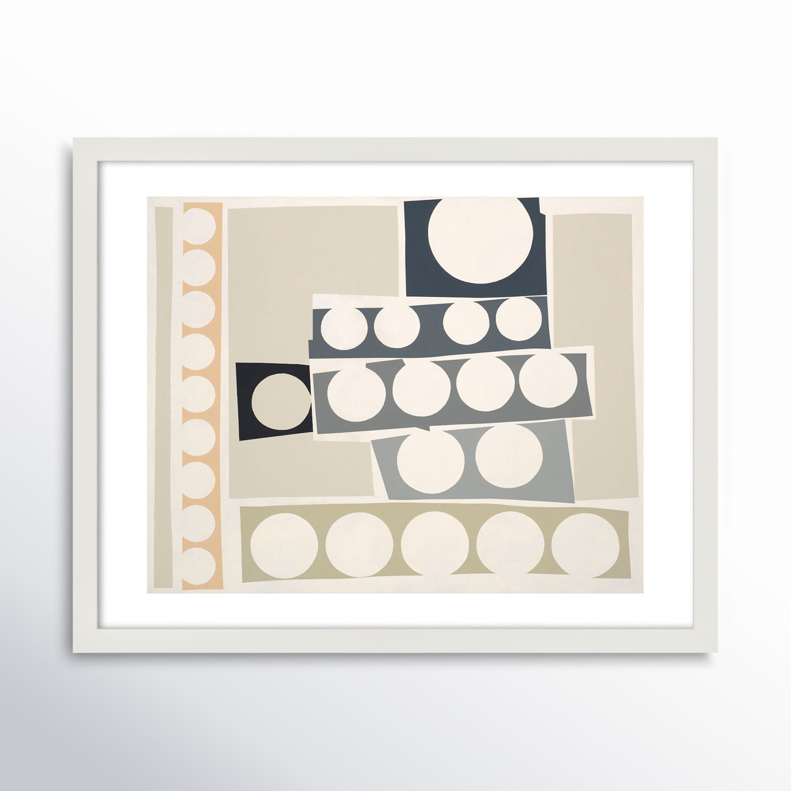 Cosmos 6.0 Print by Lee Lessem, 24" H x 30" W x 1.25" D, White Framed