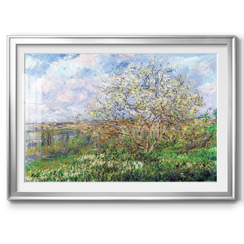 Springtime, 1880, reproduction d'art encadrée, H 30 po x l 44 po x P 1,5 po, Argent