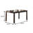 60.4" W 6-PCS DINING SET, ESPRESSO