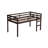Low Loft Bed Twin Size With Ladder, Wooden Loft Bed For Kids, Junior, Young Teens, Pine Wood Twin Bed Frame, Space-Saving Design, No Box Spring Needed, Easy Assembly, Espresso-1245536867