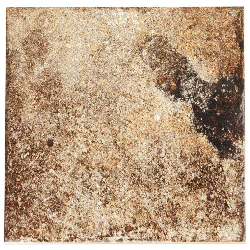 Angela Harris Dunmore 8x8 Polished Hand Painted Look Ceramic Tile