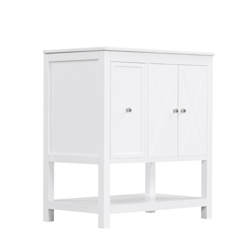 Meuble-lavabo simple 30 po avec plateau Cavas