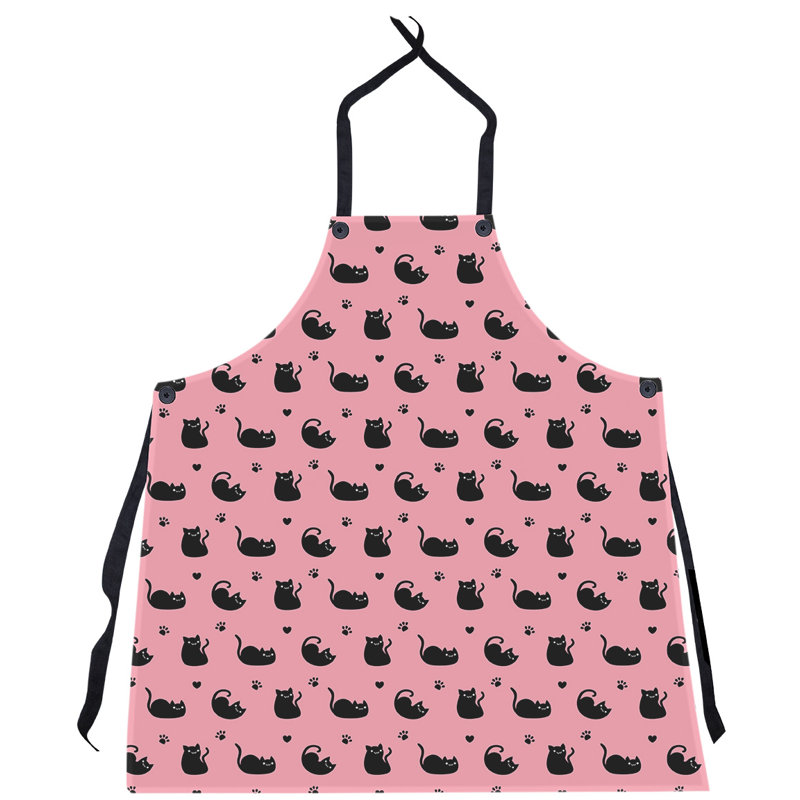 Tablier de motif pour chat, Rose