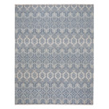 Burmesse Hand Knotted Wool Azure/Beige Area Rug