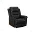 Leather With Nailhead Double Power Recliner