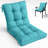 1 Piece Outdoor/Indoor High Back Chair Cushions, Available in 2 sizes-433307451-433307452