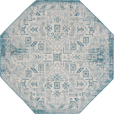 Tapis d'extérieur couleur bleu