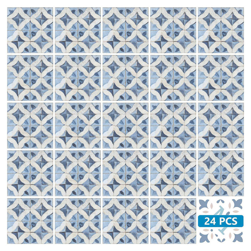 Carreau de mosaïque en vinyle 8 po x 8 po