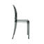 Ensemble de 4 chaises empilables en acrylique gris foncé Ghost