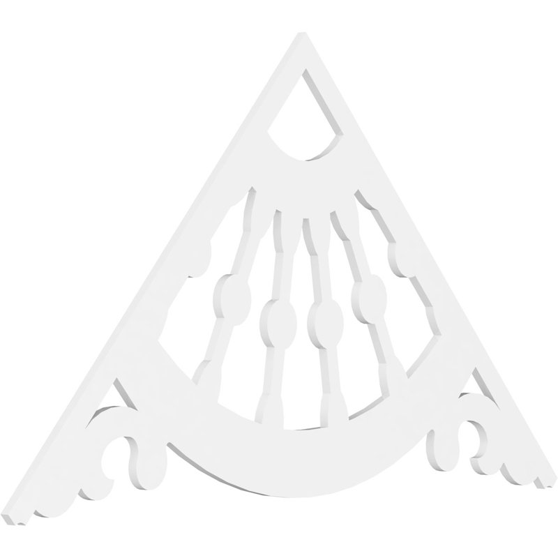 Roue de chariot à pignon en PVC de qualité architecturale, H 42 po x l 72 po x P 1 po, 14 / 12, Plastique