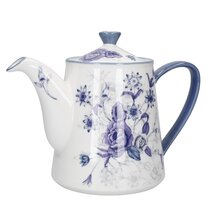 Retro Rustic Style Thickened Ceramic Enamel Teapot Tea Kettle 1.4L