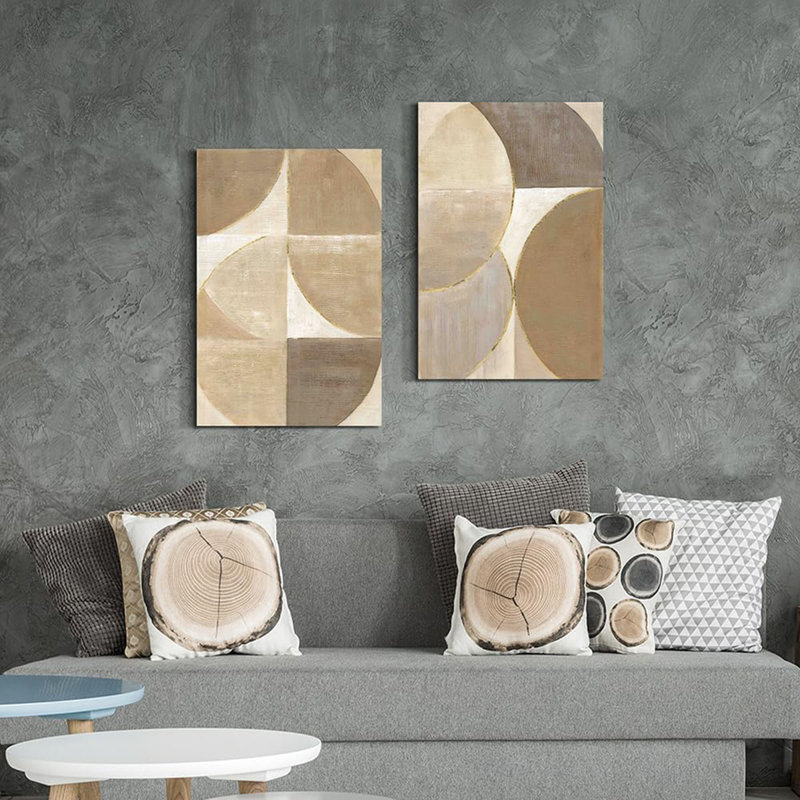 2 Piece Wrapped Canvas Wall Art