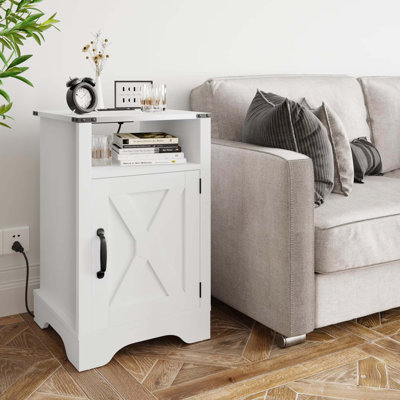 Table de chevet avec station de charge