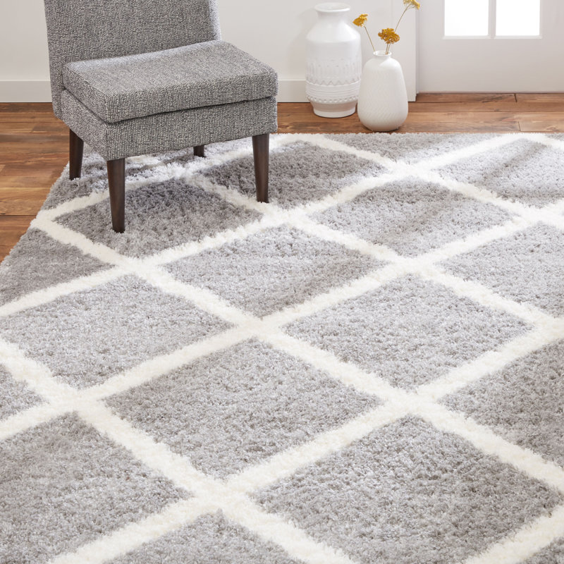 Sarith Performance Geometric Indoor Rug, Rectangle 7'10" x 10'2"
