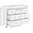  47" Wooden Dresser with 7 Drawers, Tall Chest of Drawers, Storage Tower Cabinet with Metal Handles, Storage Dressers Organizer for Entryway, Living Room, Bedroom-125189184