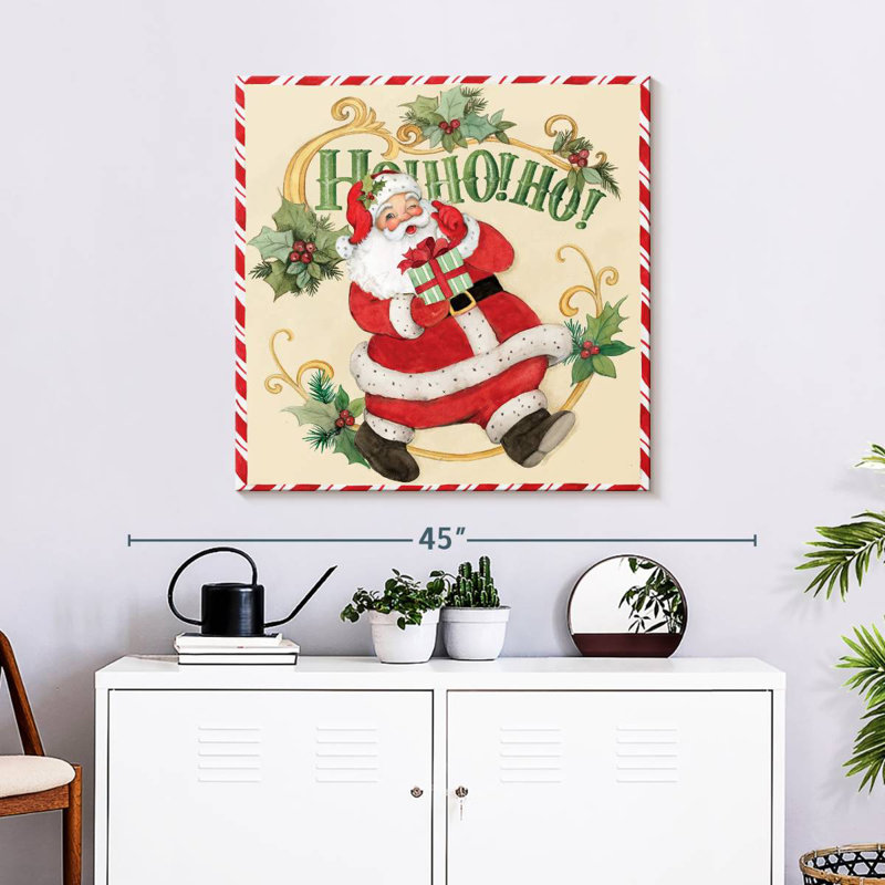 Père Noël rétro Lelend, H 30 po x l 30 po