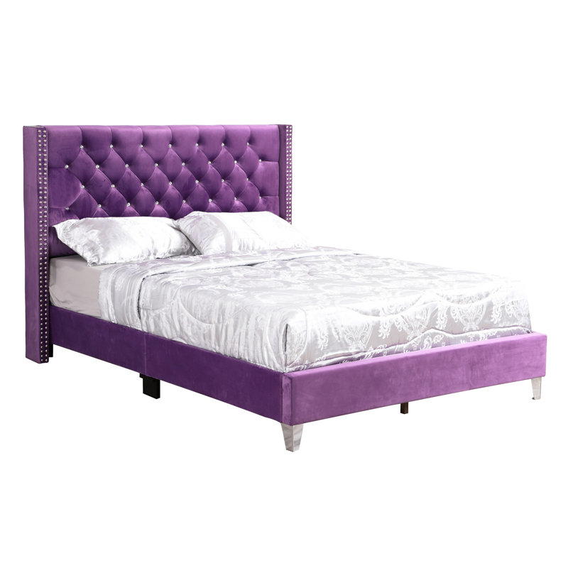 Transitional Purple Full Bed