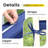 Outdoor Bench Cushion, 42 x 18 x 3 in, with Removable Cover, Waterproof, UV-Resistant, and Anti-Slip with Ties,navy blue-1340823940-1340823941