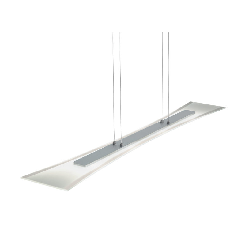 Luminaire suspendu linéaire pour îlot de cuisine 4 lumières Aledo