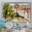 «Old Prague Watermill Over Chertovka River», reproduction d'art sur toile-192817729-192817735