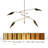 Lakendria 8 - Light Metal Sputnik Chandelier-114915837