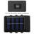 6-Pack Solar LED Wall Washer Lights - Warm White