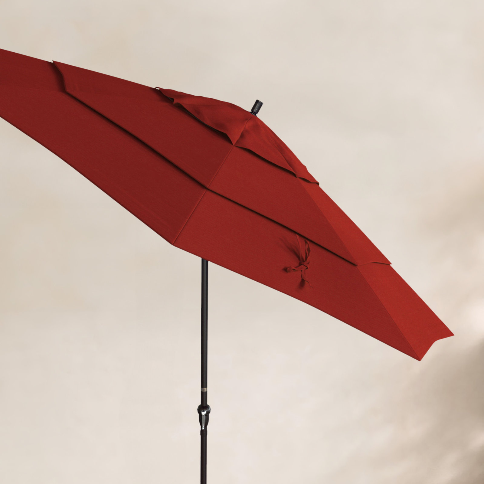 132'' Outdoor Umbrella, Red- Olefin