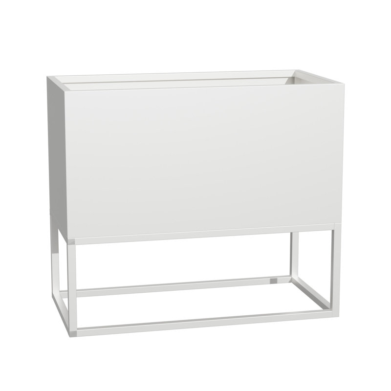 Boîte à fleurs élégante - Jardin élégant, H 36 po x l 47 po x P 18 po, Blanc