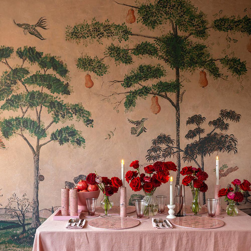 Chinoiserie Coaster, Pink