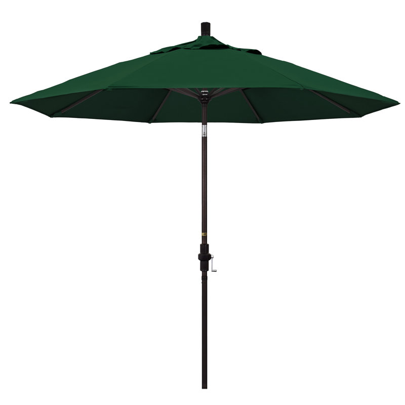 Parasol 9 'Market Sunbrella, Toile Sunbrella® vert forêt