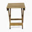 Table d'appoint d'extérieur pliante en bois, finition naturelle, bois d'acacia durable, parfaite pour la terrasse et la cour