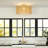 1 - Light Rattan Semi - Flush Mount Ceiling Light