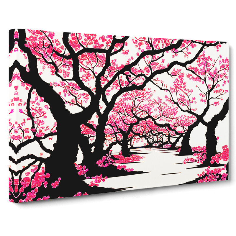 Classic Cherry Blossom Trees - Wrapped Canvas, 50cm H x 76cm W x 3cm D