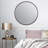 Adelina 30" Round Metal Wall Mirror, Modern Black Accent Mirror for Bathroom Vanity or Entryway, Decorative Hanging Mirror for Contemporary Home Wall Decor-118183666