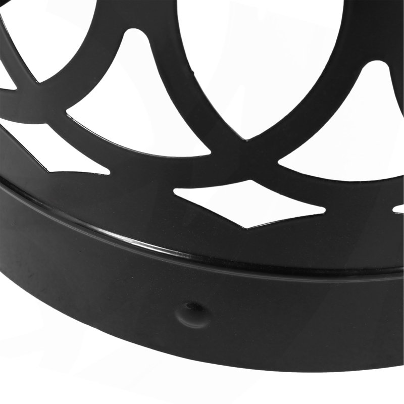 Table de bout d'extérieur en métal - Grand, Noir