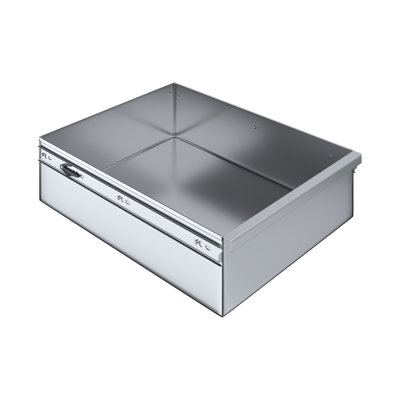 Tiroir de table en acier inoxydable 15 po x 20 po x 5 po