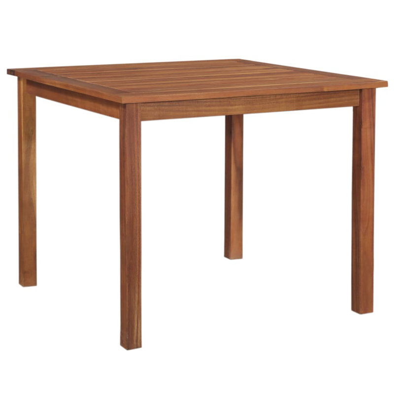 Fraley Square Acacia Solid Wood Outdoor Dining Table - 90 cm W 90 cm D
