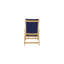 Aquitania Teak Outdoor Folding Lounge Deck Chair In Black-1566945174