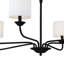 Lustre 6 lumières Monica, noir