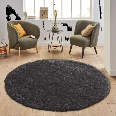 Solid Colour Shag Area Rug