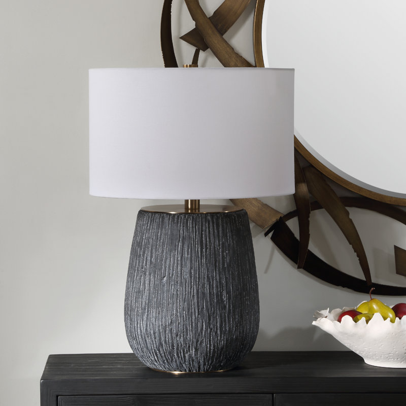 Laiden Aged Black Table Lamp