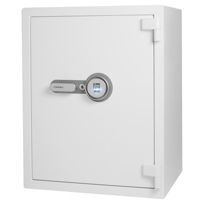 4.48 Cubic Ft Biometric Fireproof Safe, White