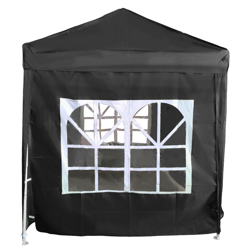 Aena Dakota Fields Black Fabric Side Wall for Gazebo