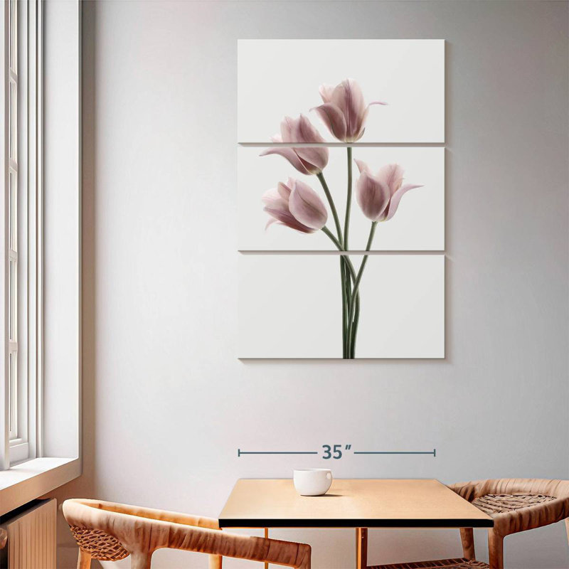 Harnek tulipes rose, H 45 po x l 28 po
