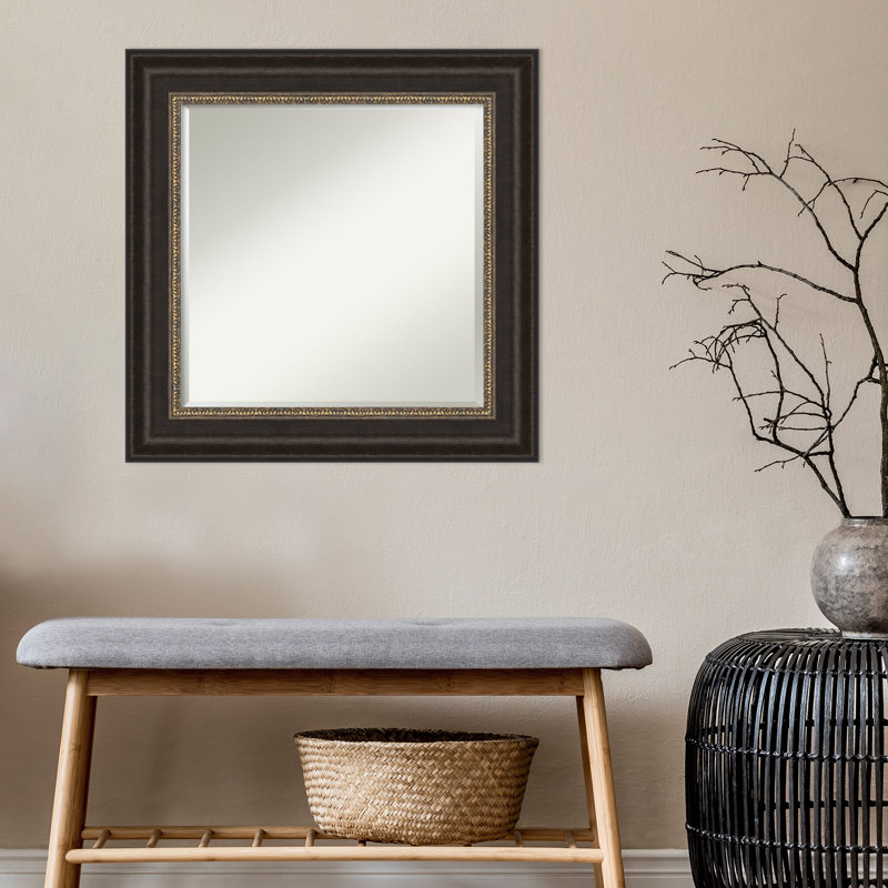 Miroir de salle de bain Herlinda, 26 po x 26 po
