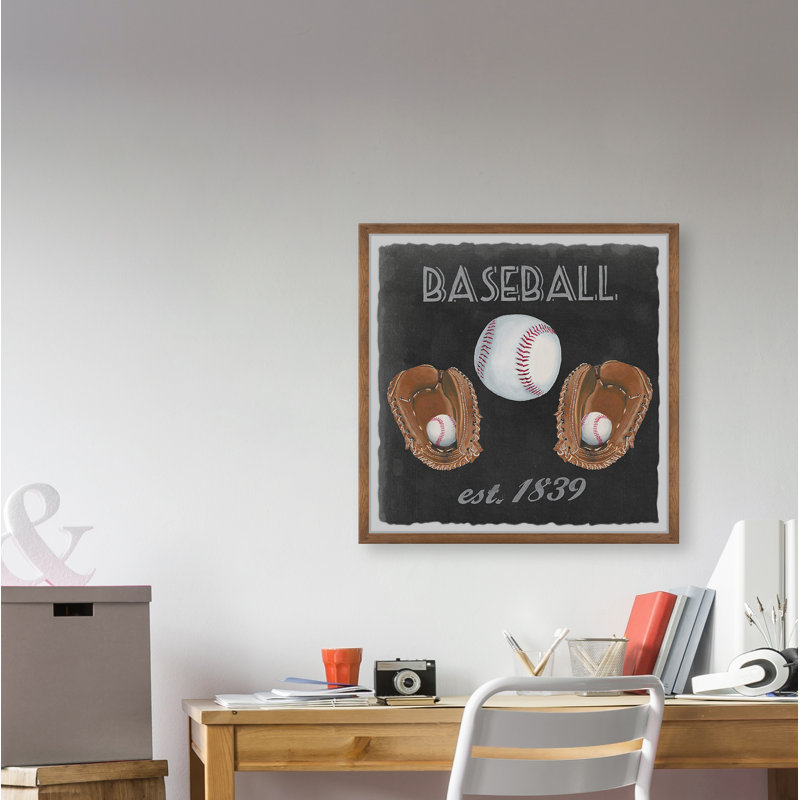 «Maplewood Baseball», reproduction sur papier, H 12 po x l 12 po x P 1,5 po