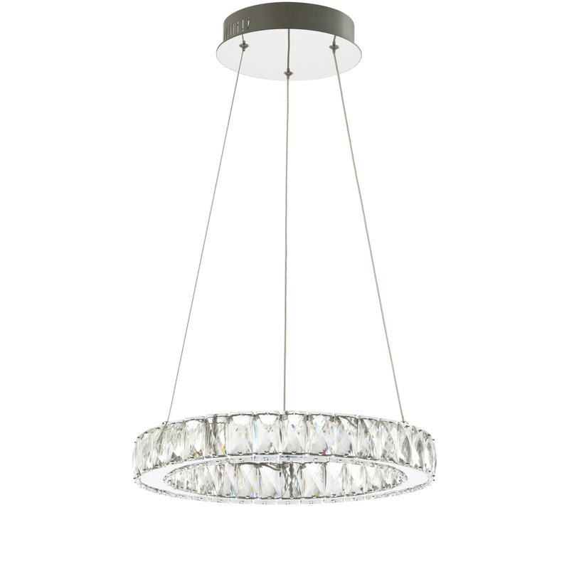 Mae LED Wagon Wheel Chandelier
