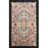 Antique Chinese - Art Deco China - Silk & Wool Knotted Rug